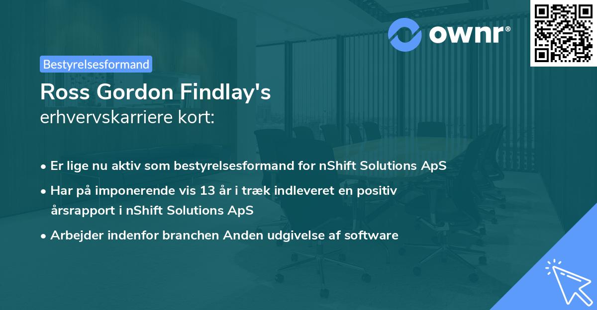 Ross Gordon Findlay's erhvervskarriere kort