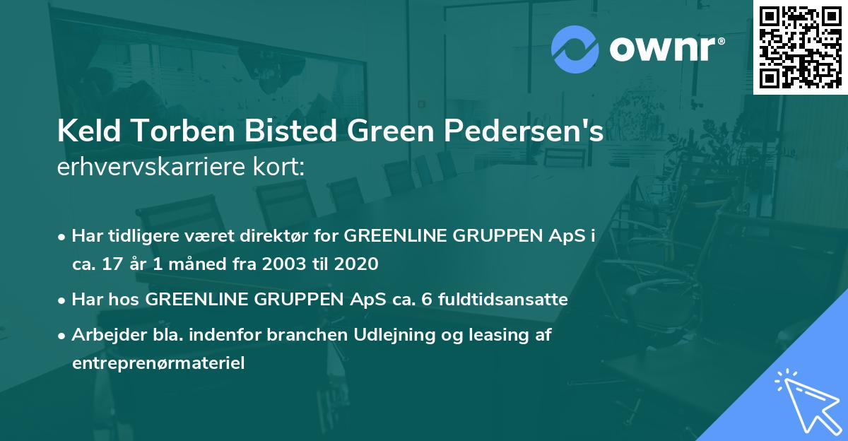 Keld Torben Bisted Green Pedersen's erhvervskarriere kort