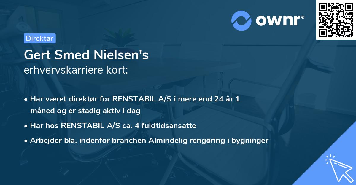 Gert Smed Nielsen's erhvervskarriere kort