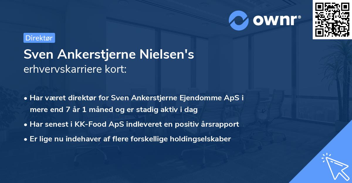 Sven Ankerstjerne Nielsen's erhvervskarriere kort