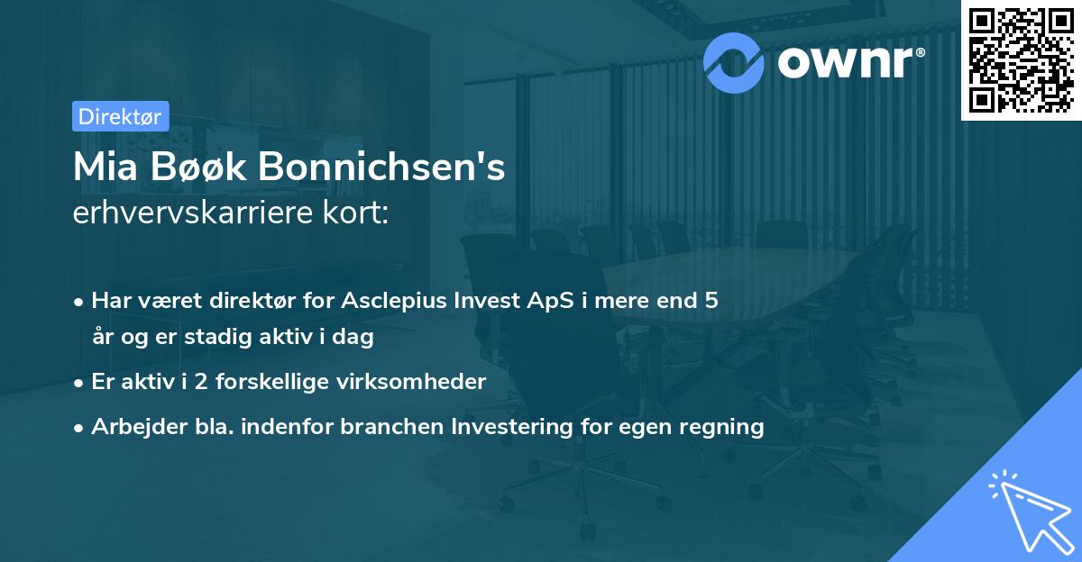 Mia Bøøk Bonnichsen's erhvervskarriere kort