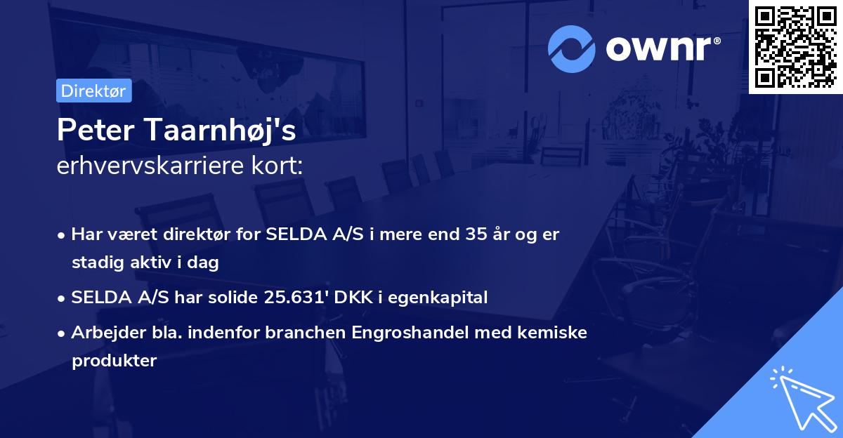 Peter Taarnhøj's erhvervskarriere kort