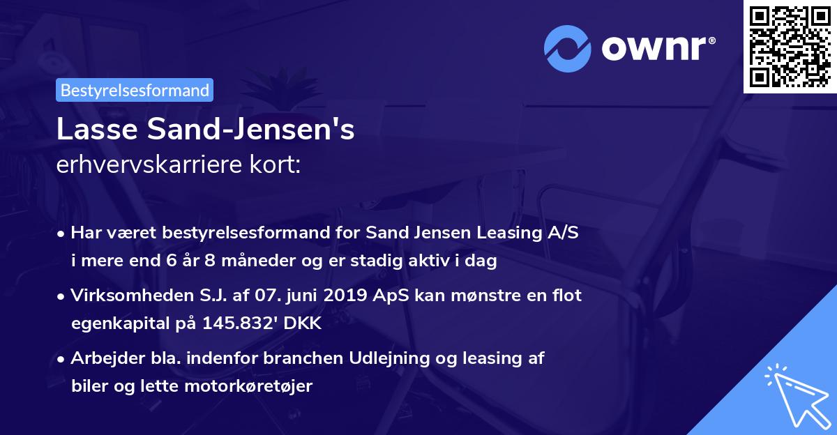 Lasse Sand-Jensen's erhvervskarriere kort