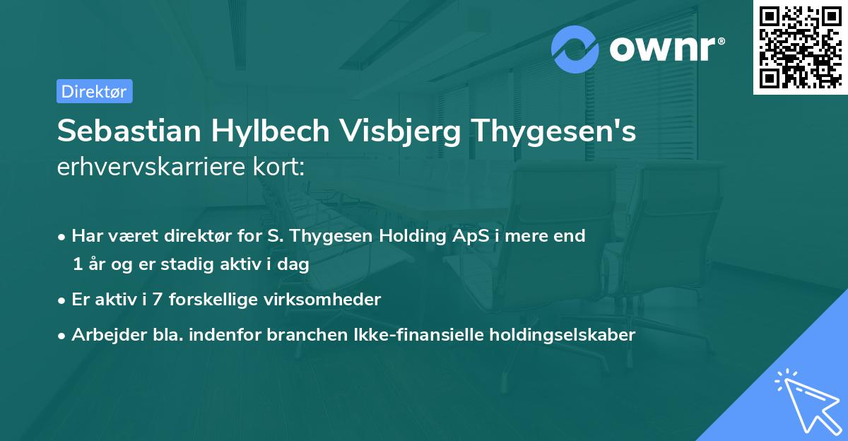 Sebastian Hylbech Visbjerg Thygesen's erhvervskarriere kort