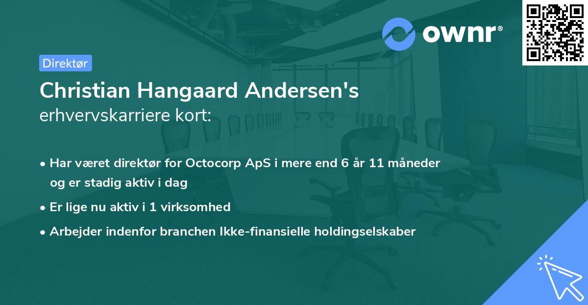 Christian Hangaard Andersen's erhvervskarriere kort