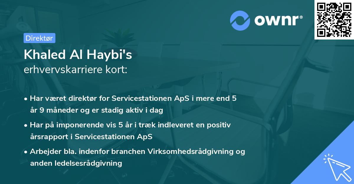 Khaled Al Haybi's erhvervskarriere kort