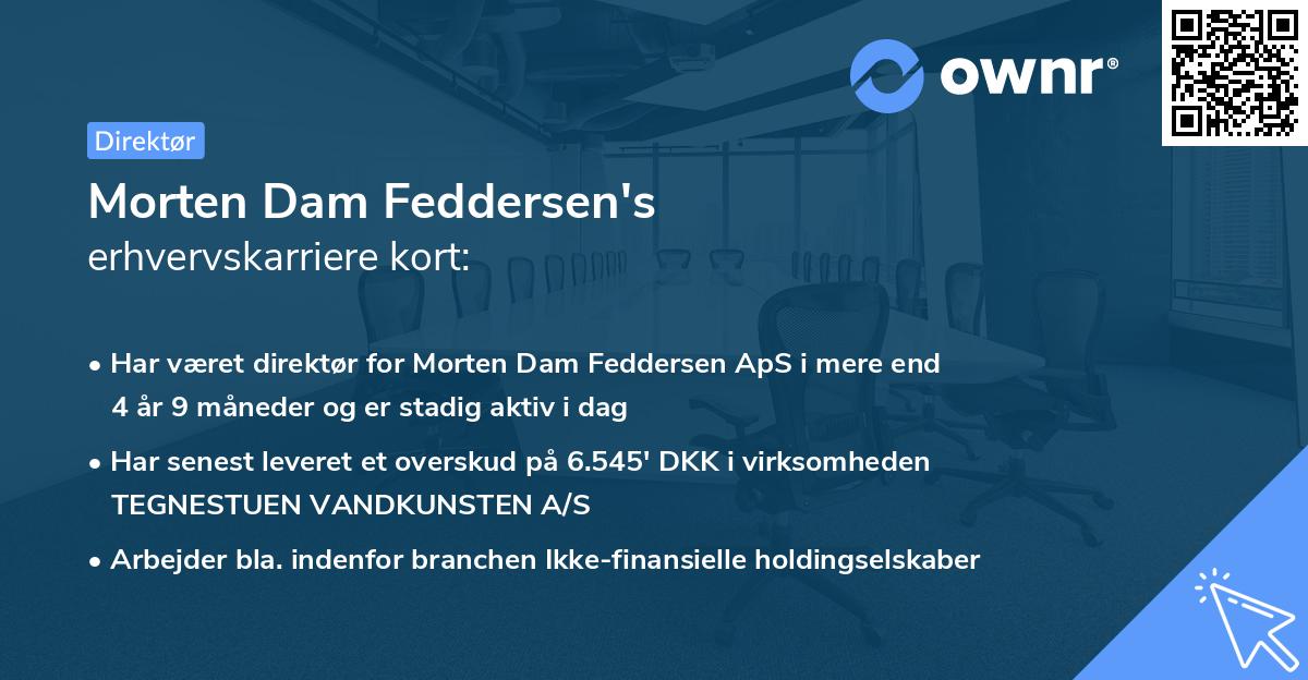 Morten Dam Feddersen's erhvervskarriere kort