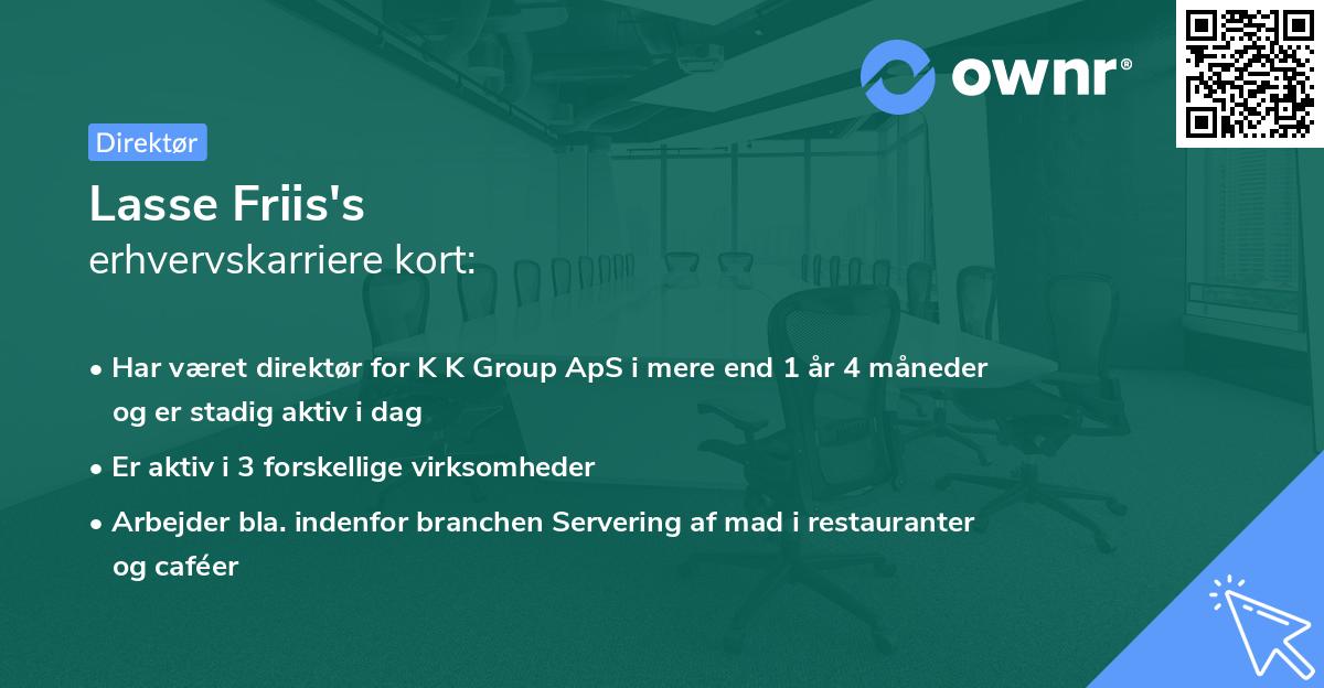Lasse Friis's erhvervskarriere kort