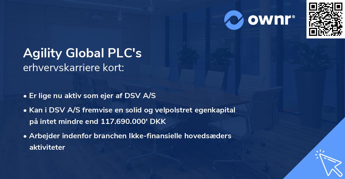Agility Global PLC's erhvervskarriere kort
