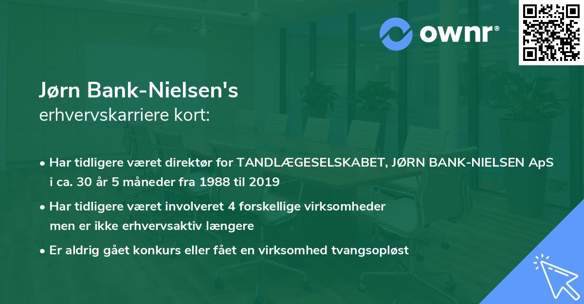 Jørn Bank-Nielsen's erhvervskarriere kort