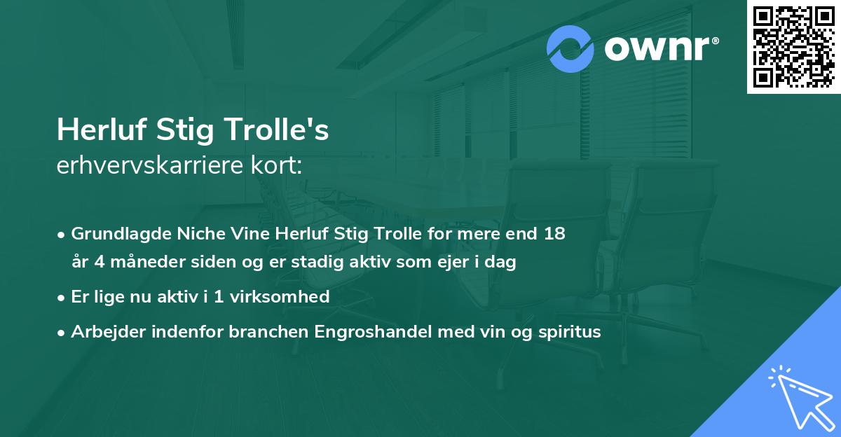 Herluf Stig Trolle's erhvervskarriere kort