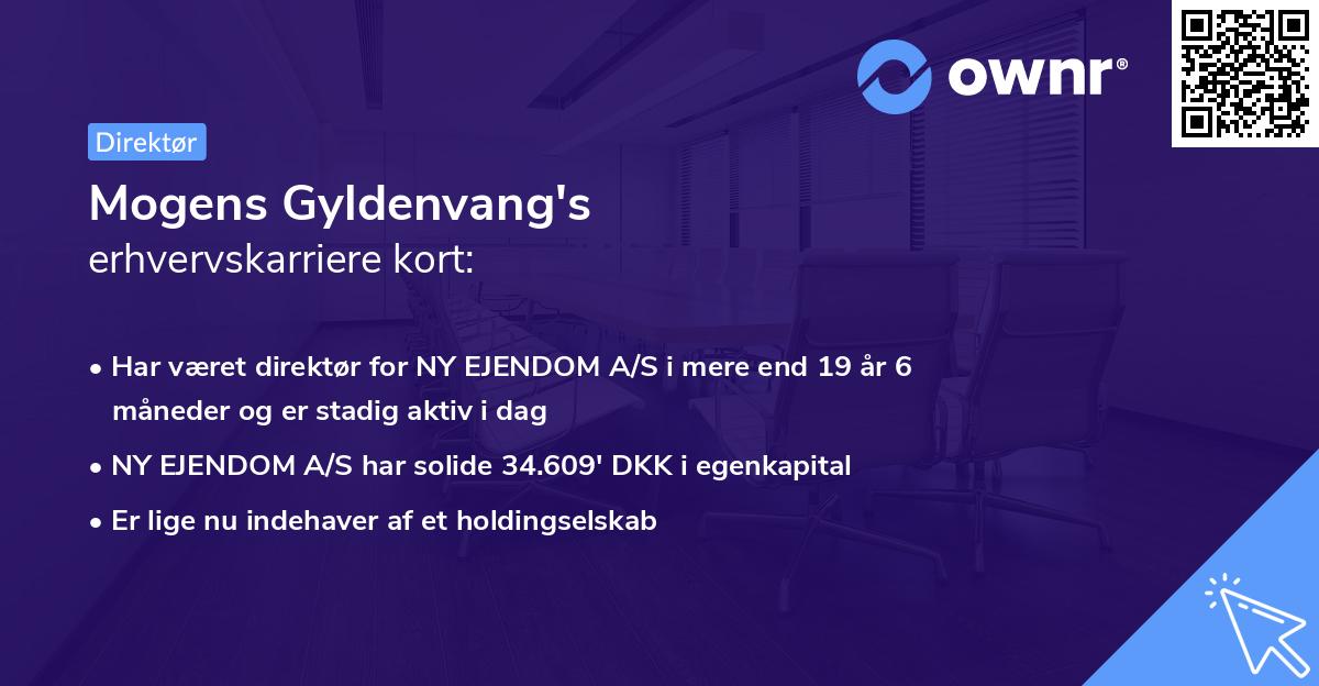 Mogens Gyldenvang's erhvervskarriere kort