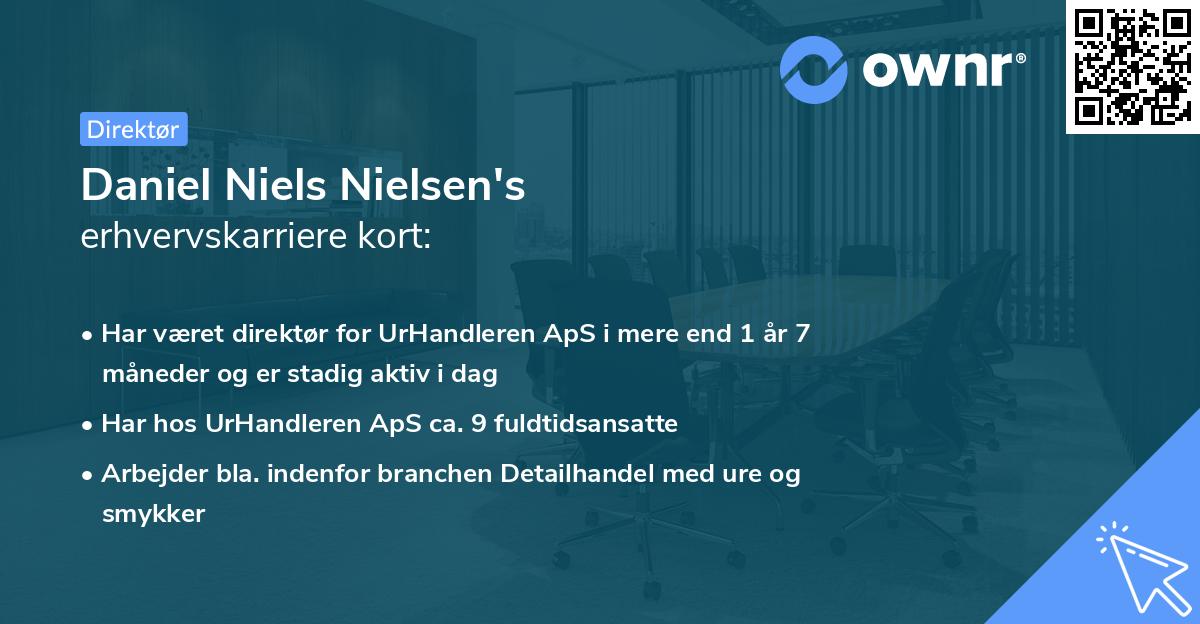 Daniel Niels Nielsen's erhvervskarriere kort