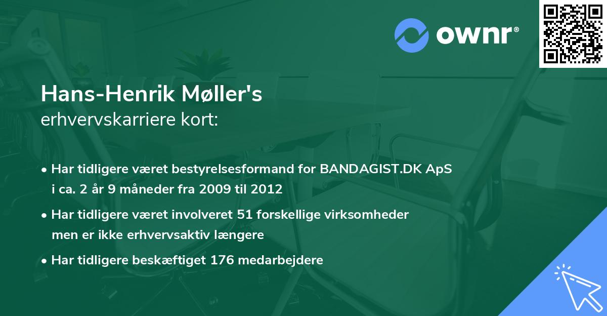 Hans-Henrik Møller's erhvervskarriere kort