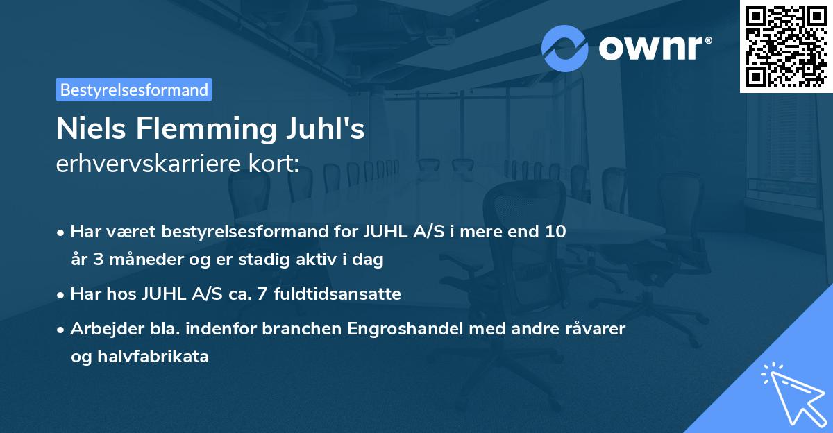 Niels Flemming Juhl's erhvervskarriere kort