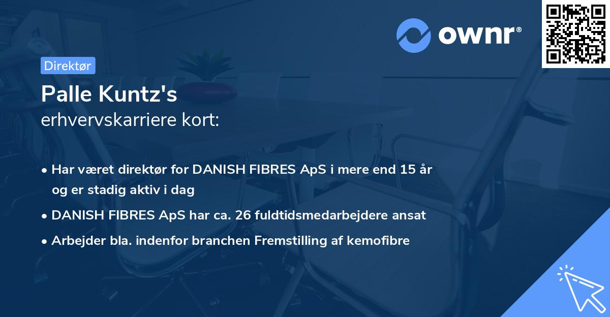 Palle Kuntz's erhvervskarriere kort