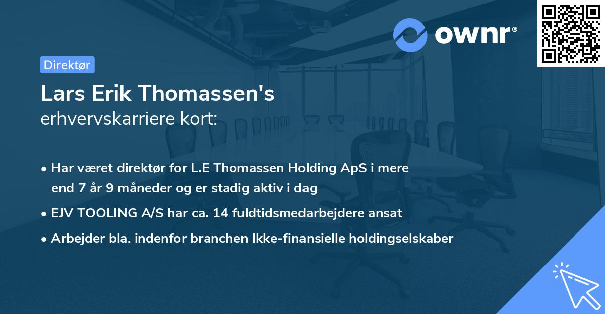 Lars Erik Thomassen's erhvervskarriere kort
