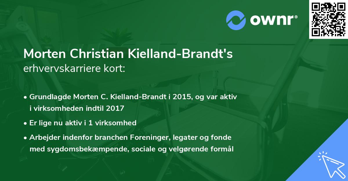 Morten Christian Kielland-Brandt's erhvervskarriere kort