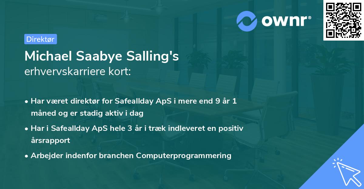 Michael Saabye Salling's erhvervskarriere kort
