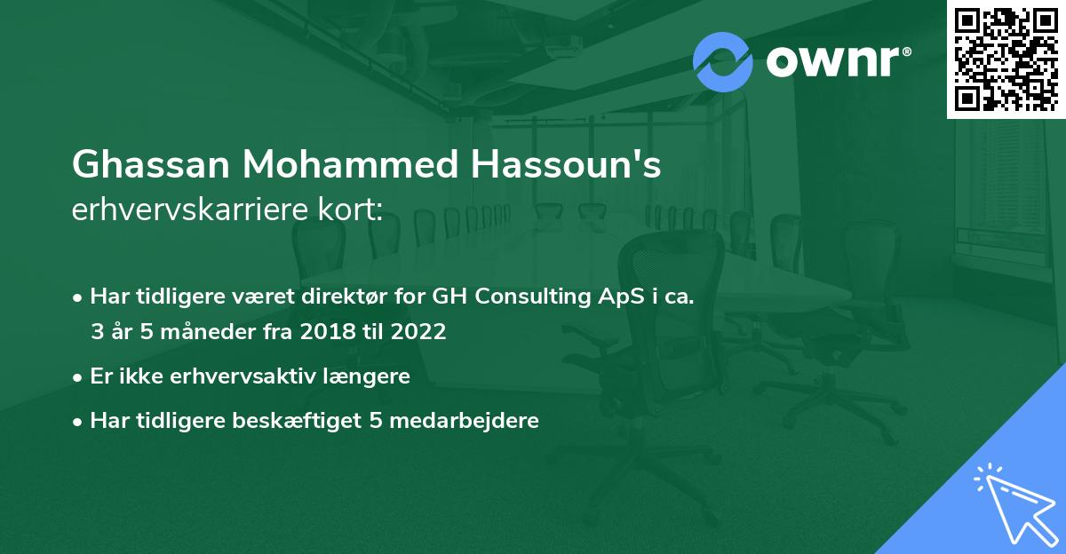 Ghassan Mohammed Hassoun's erhvervskarriere kort