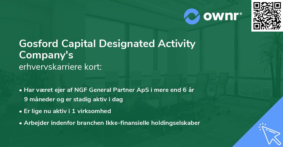 Gosford Capital Designated Activity Company's erhvervskarriere kort