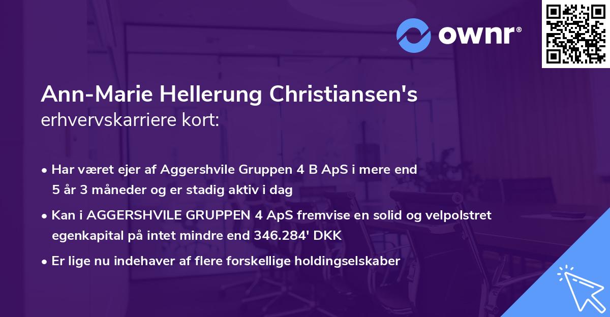 Ann-Marie Hellerung Christiansen's erhvervskarriere kort