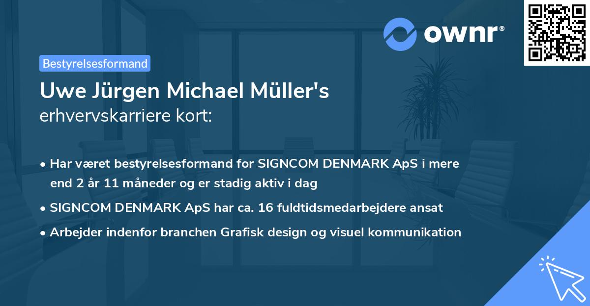 Uwe Jürgen Michael Müller's erhvervskarriere kort