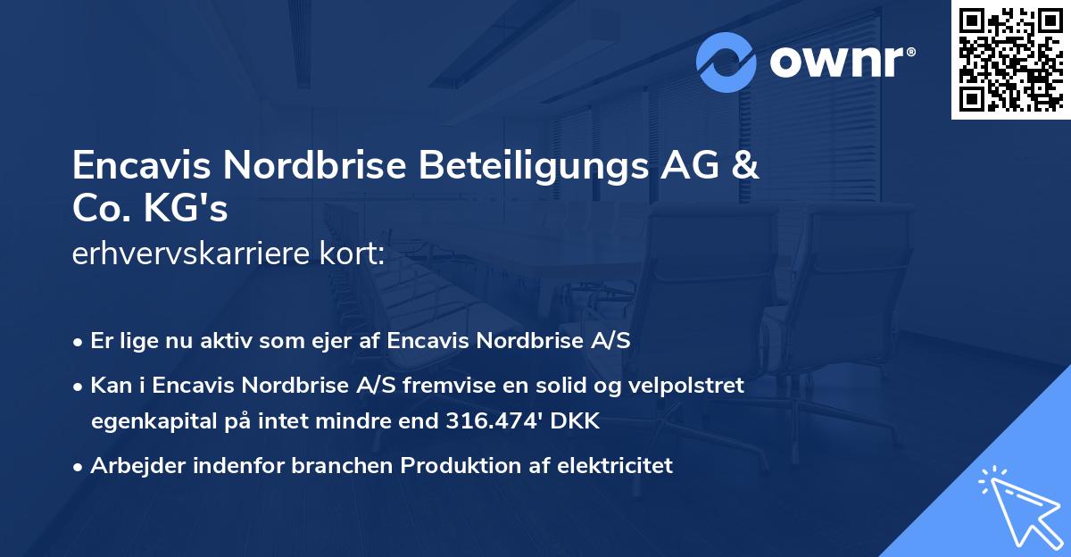 Encavis Nordbrise Beteiligungs AG & Co. KG's erhvervskarriere kort