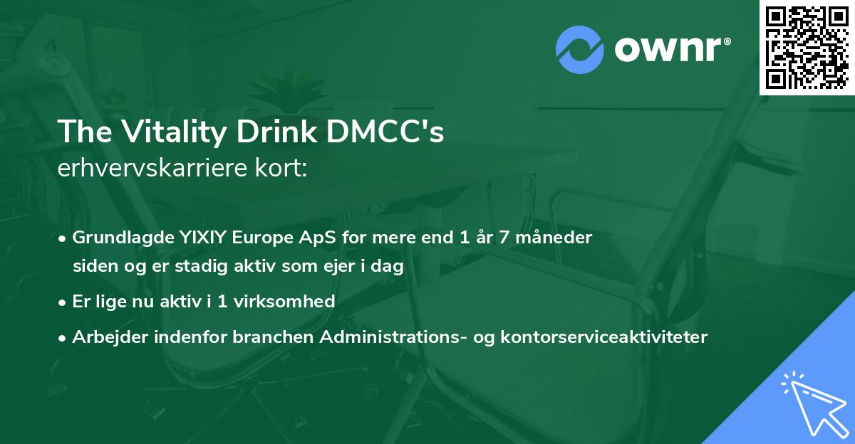 The Vitality Drink DMCC's erhvervskarriere kort