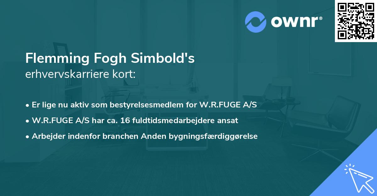 Flemming Fogh Simbold's erhvervskarriere kort