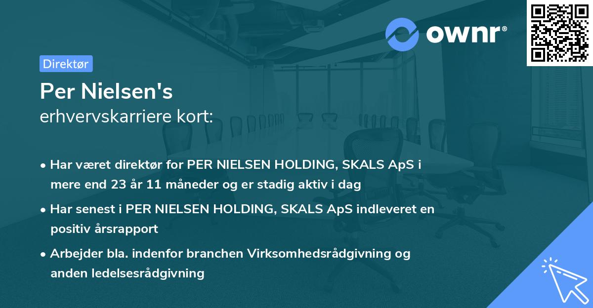 Per Nielsen's erhvervskarriere kort
