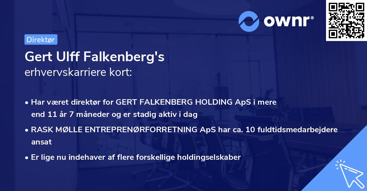 Gert Ulff Falkenberg's erhvervskarriere kort