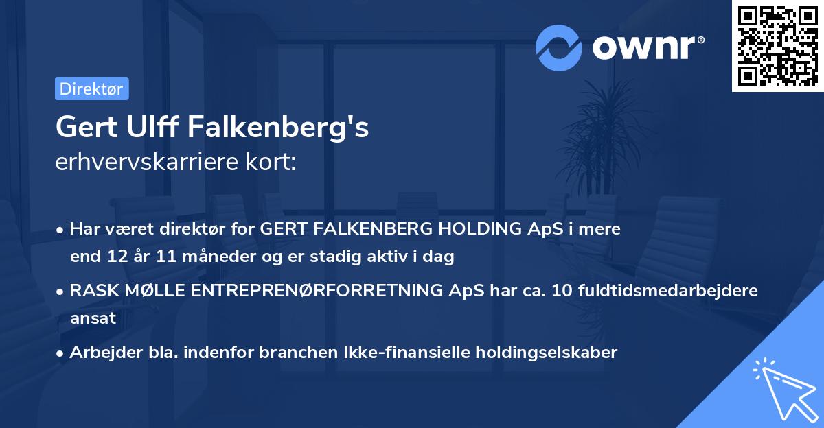Gert Ulff Falkenberg's erhvervskarriere kort