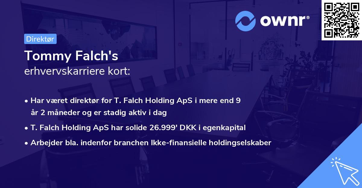 Tommy Falch's erhvervskarriere kort