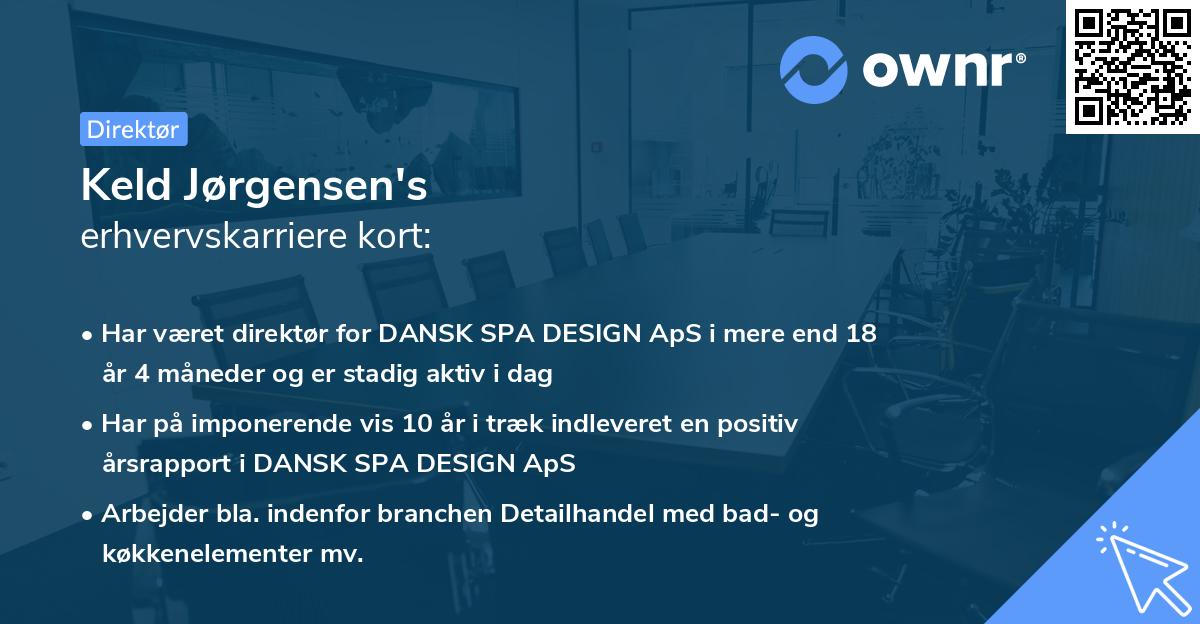 Keld Jørgensen's erhvervskarriere kort