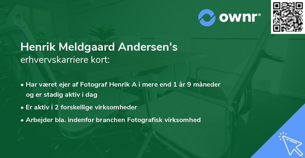 Henrik Meldgaard Andersen's erhvervskarriere kort