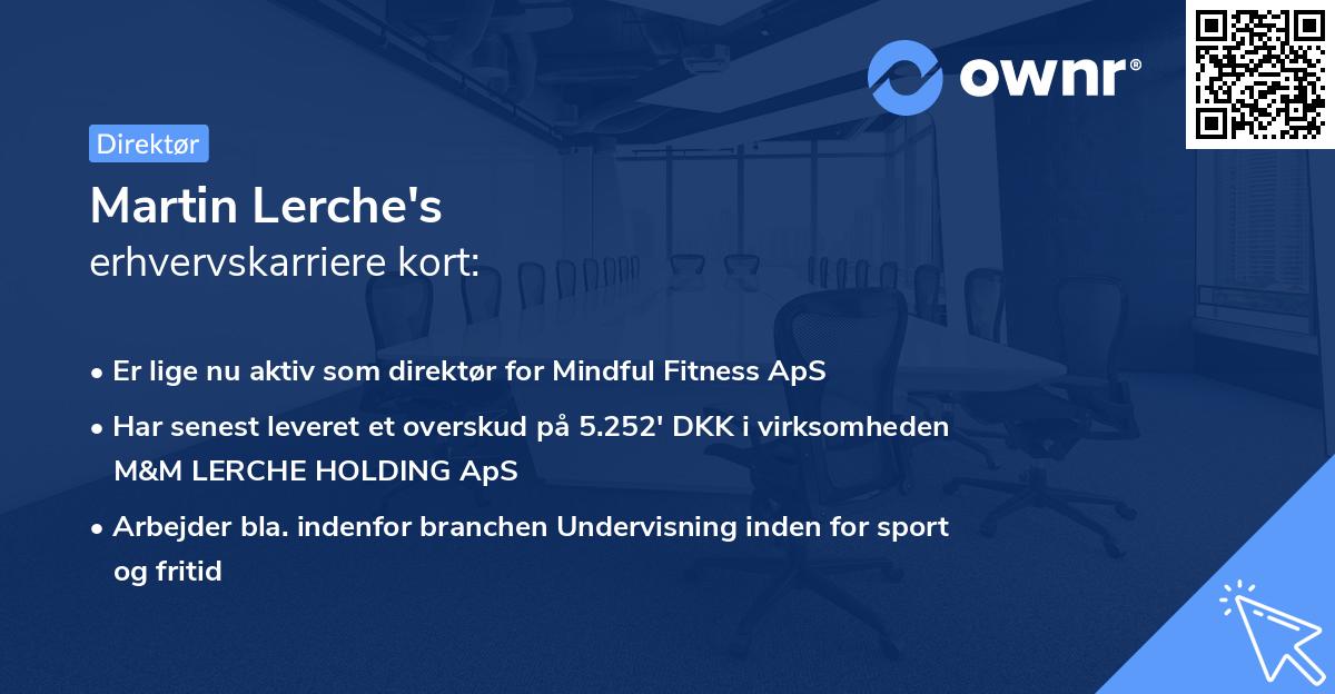 Martin Lerche's erhvervskarriere kort