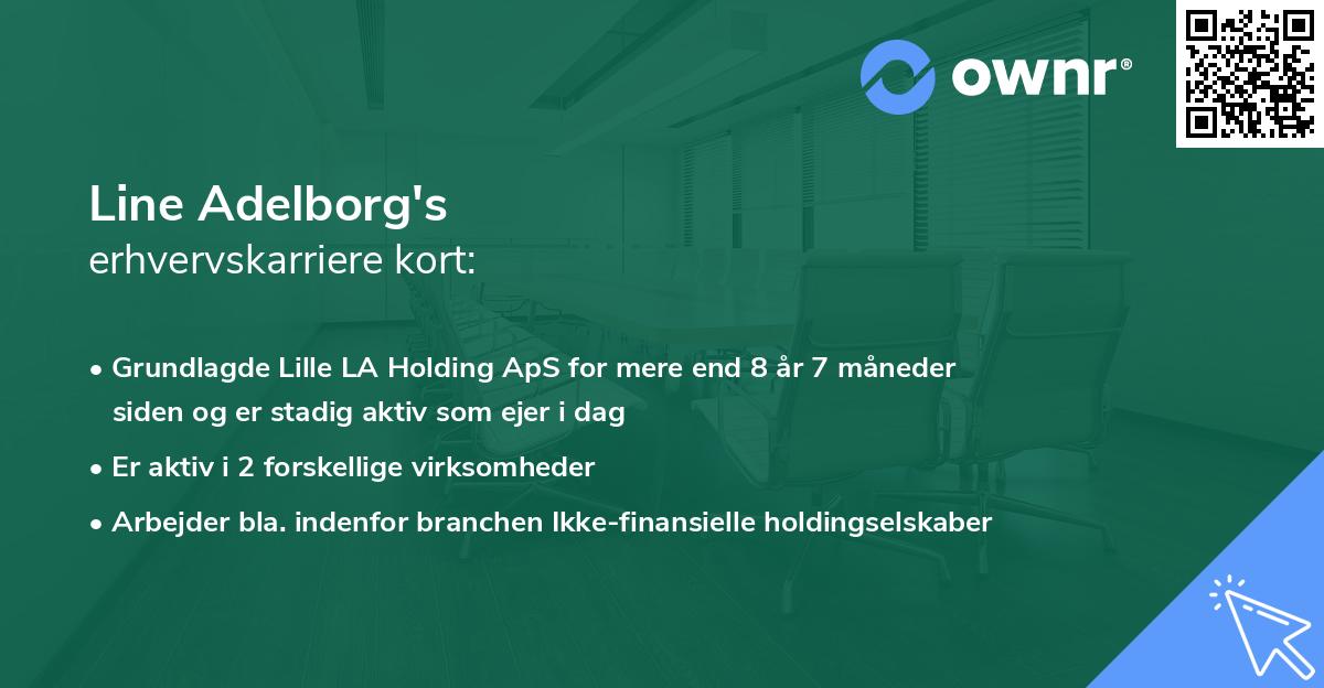 Line Adelborg's erhvervskarriere kort