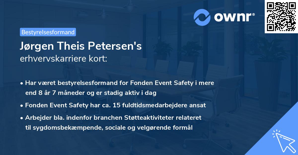 Jørgen Theis Petersen's erhvervskarriere kort