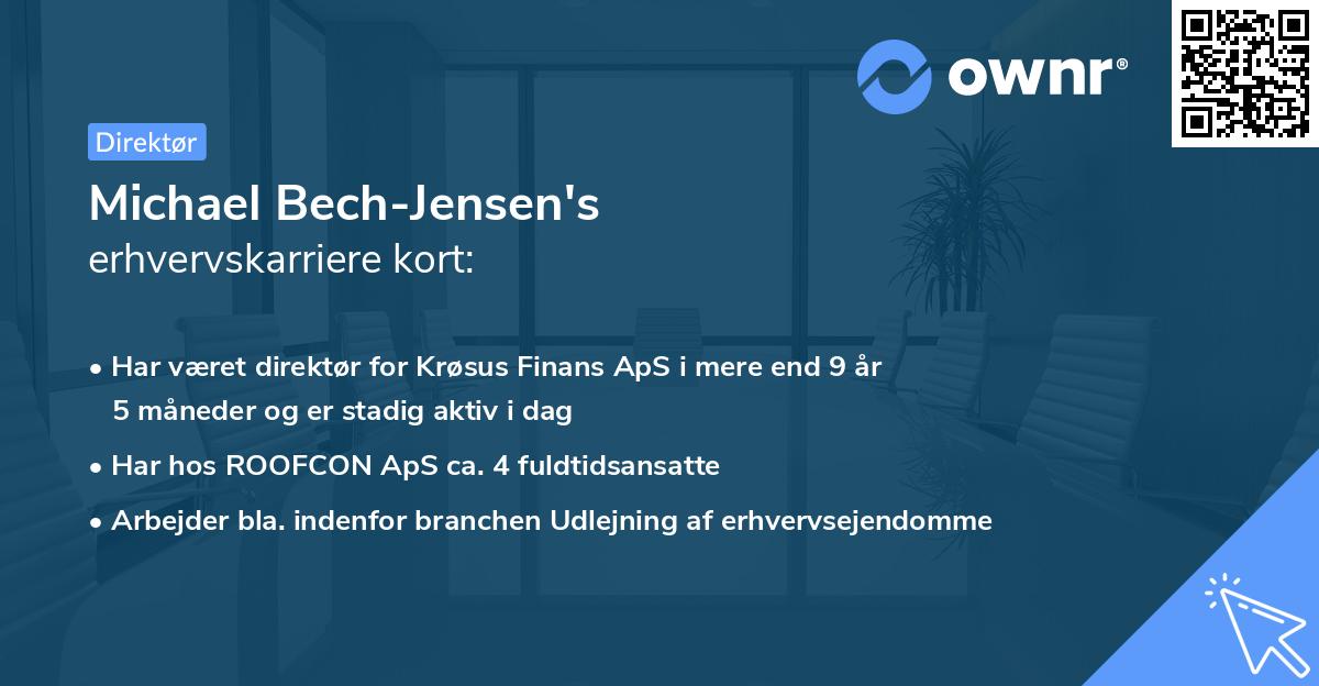 Michael Bech-Jensen's erhvervskarriere kort
