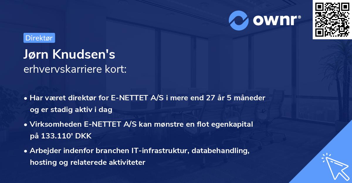 Jørn Knudsen's erhvervskarriere kort