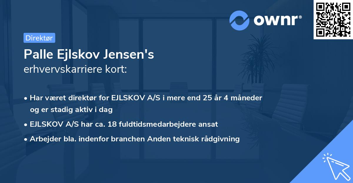 Palle Ejlskov Jensen's erhvervskarriere kort