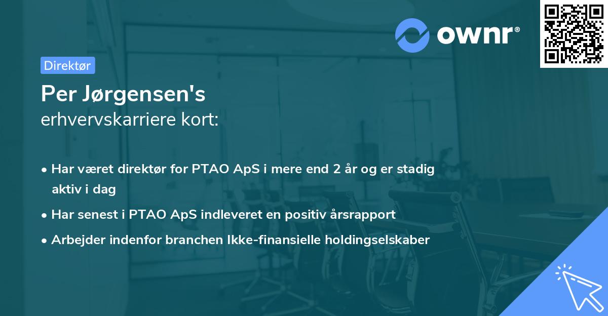 Per Jørgensen's erhvervskarriere kort