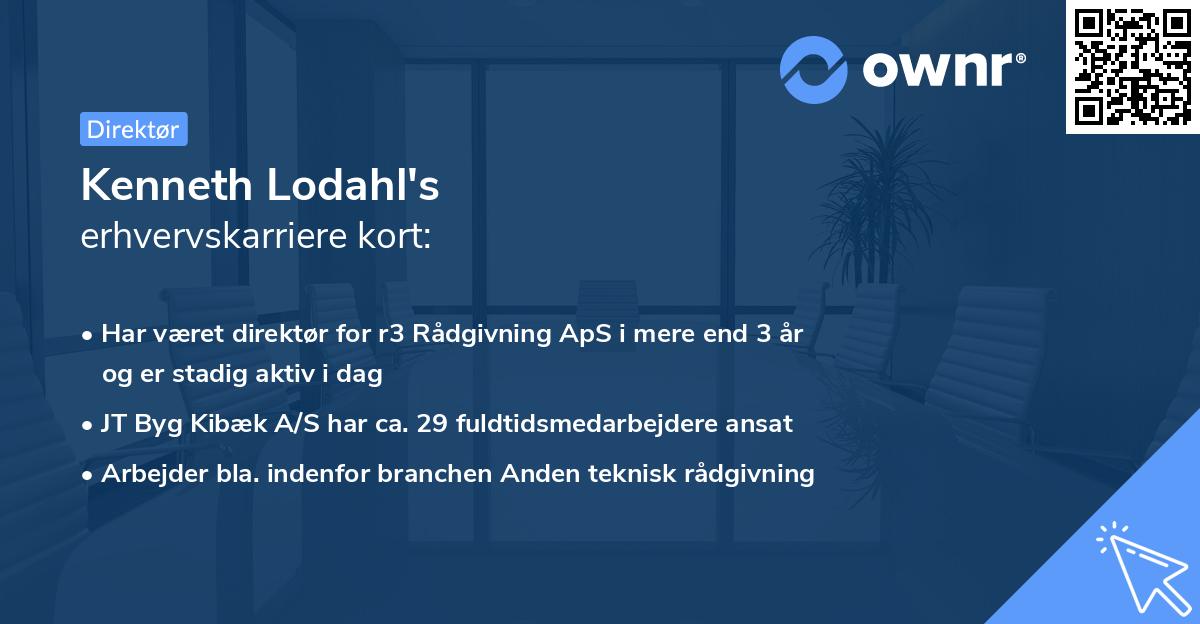 Kenneth Lodahl's erhvervskarriere kort