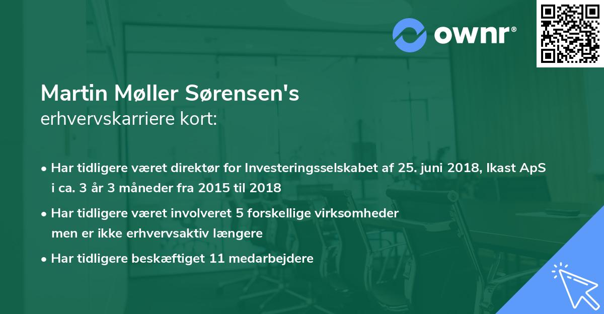 Martin Møller Sørensen's erhvervskarriere kort