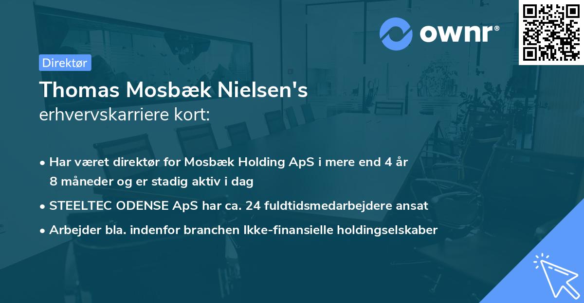 Thomas Mosbæk Nielsen's erhvervskarriere kort