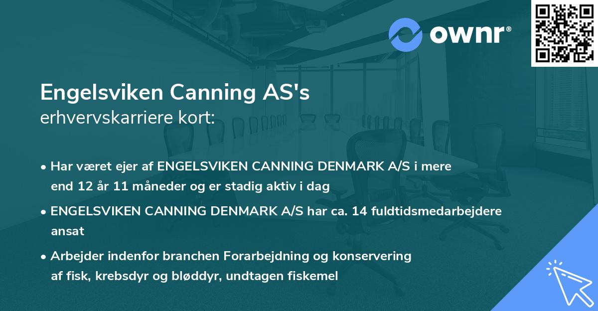 Engelsviken Canning AS's erhvervskarriere kort