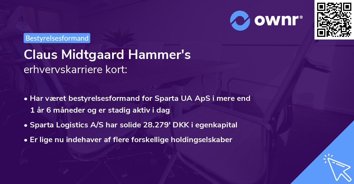 Claus Midtgaard Hammer's erhvervskarriere kort