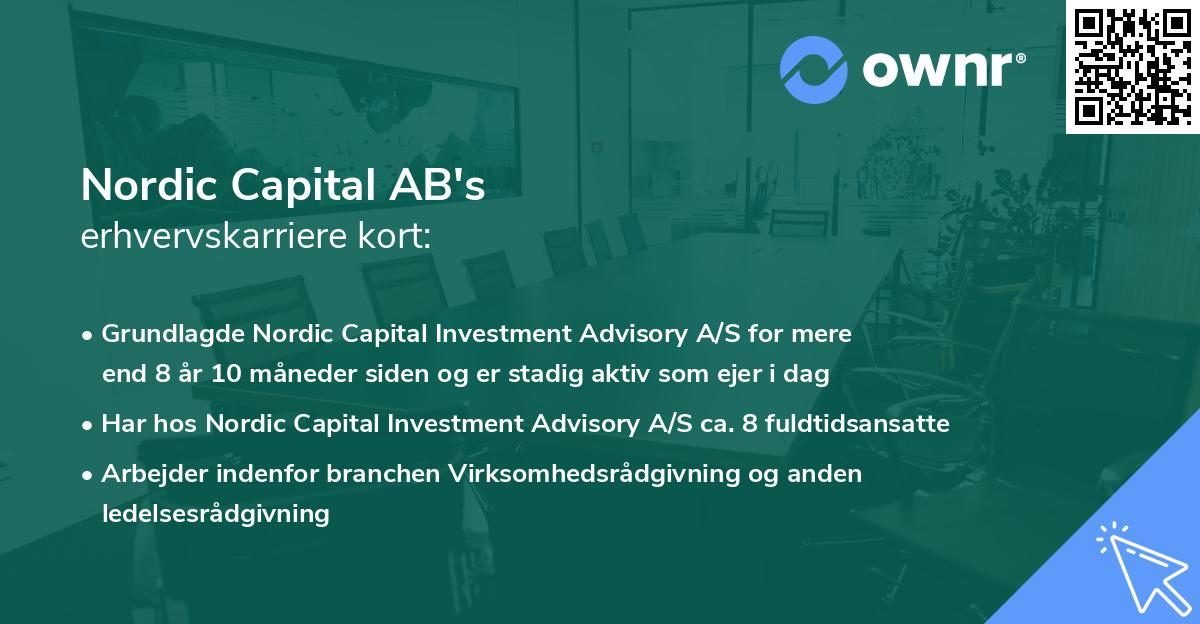 Nordic Capital AB's erhvervskarriere kort