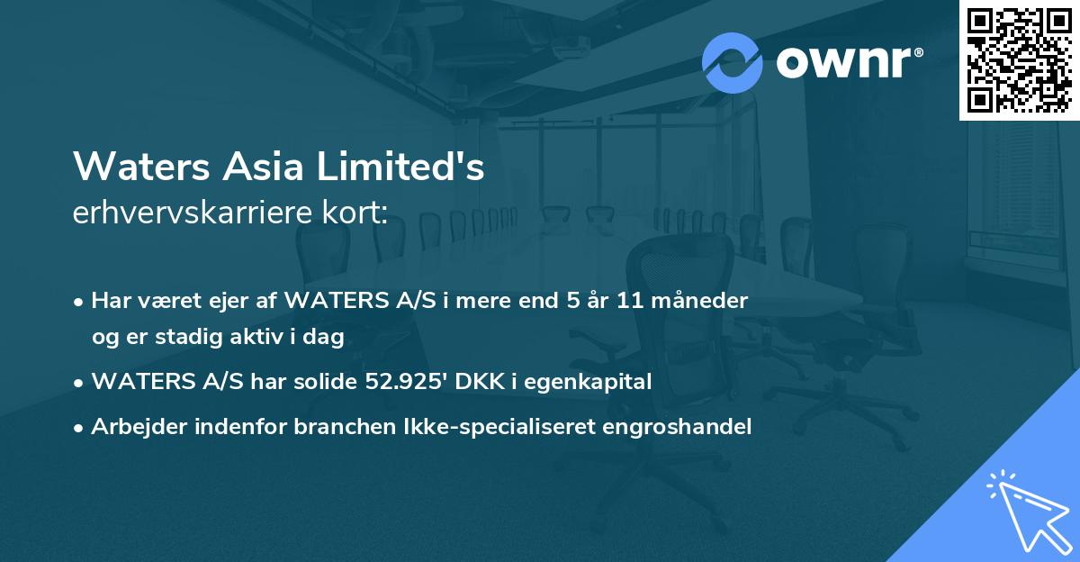 Waters Asia Limited's erhvervskarriere kort